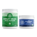 Vimergy Barley Grass Juice Powder (250 g) & Wild Blueberry Powder (120g) Bundle