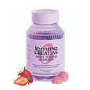 Lemme Creatine Monohydraat Gummy's voor vrouwen en mannen, 5g dosis ter ondersteuning van spiermassa, kracht, herstel, cognitieve gezondheid, w/Ginseng voor absorptie, Zure aardbei, NSF gecertificeerd, 60 Gummies