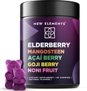 Antioxidant SuperStars - Elderberry Gummies with Mangosteen | Acai Berry | Goji Berry | Noni Fruit | Black Sambucus Elderberry Gummies For Kids and Adults | Immune Support | Vegan | Non-GMO