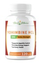 Yohimbine HCL Bark Extract Extra Sterkte Supplement 5mg x 120ct Capsules Premium vetbrander, gewichtsverlies, eetlustcontrole, mannelijke ondersteuning, energie, en meer