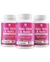 1 Body Hair Skin Nails Vitamine Complex met Biotine - Complete formule met 26 essentiële vitamines voor mannen en vrouwen - 3 Pack