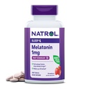 Natrol Fast Dissolve Melatonin 1 mg, Supplements for Restful Sleep, Sleep Support for Adults, 200 Strawberry-Flavored Melatonin Tablets, Up to a 200 Day Supply (Pack of 12)