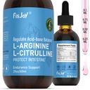 L-Arginine & L-Citrulline Liquid Drops – Daily Circulation & Performance Support – with Zinc & Boron – Sugar-Free, Vegan Nitric Oxide Support Drops, 2 fl oz (60 mL)