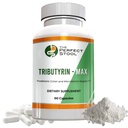Supplément de butyrate postbiotique Tributyrine-Max; soutien pour le soufflage, le gaz et la goutte d'eau; perfect, pur essuie-glaces; 750 mg Capsules entériques; 3e partie testée sans gluten/sans lait