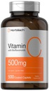 Horbäach Vitamin C 500mg | 500 Caplets | with Bioflavonoids and Rose HIPS | Supplement for Women and Men | Vegetarian, Non-GMO, and Gluten Free