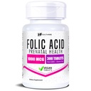 Santé Acide folique 1000mcg (300 comprimés de légumes) Vitamine B9 (sans gluten) Non-OGM (fabriqué aux États-Unis)