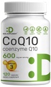 CoQ10 600mg, 120 Capsules met Omega 3 Fatty Acid 100mg Max Strength