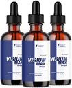 (3 Pack) Visium Max Drops - Visium Max Drops Health Support Supplement, All Natural Premium Advanced Liquid Formula Drop for Overall Wellness and Support Health, 3 Bottles for 3 Months