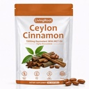 Living Root Ceylon Cinnamon - 300 Softgels 7200mg Equivalent with MCT Oil, Livingroot Organic Ceylon Cinnamon Powder Supplement for Supports Metabolism, Liver Function & Energy (1)