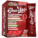 Clean Nutraceuticals Ceylon Cinnamon Powder, Green Tea Extract, Glucomannan, Berberine Supplement, Chromium Picolinate, Apple Cider Vinegar – Rainbow Sherbet Powder Sticks - 20 Count