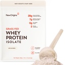 New Origins European Grass Fed Whey Protein Isolate (Unflavored, 14 Servings, Non-GMO, Gluten-Free, Sugar & Soy Free)