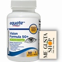 Vision Formula with Lutein 50+ Tablets Equate, 50 Count with Lutein, zeaxanthin, and Omega-3 + me Gusta Sticker
