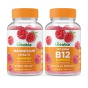 Levensvatbare Magnesium + Vitamine B12, Gummies Bundle - Grote Proeverij, Vitamine Supplement, Glutenvrij, GGO-vrij, Kauwgom