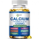 Calciumsupplementen voor vrouwen - Calcium 1200 mg met vitamine D3 & K2 - Hoge absorptie Extra sterkte Calciumcitraat voor botgezondheid, sterkte, dichtheid, spieren, hartondersteuning - langzame afgifte, non-GMO