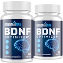 Supplément Cerveau Nootropique pour Mémoire et Focus – BDNF Optimizer – Cognitive, Mental Clarity & Mood – Haute Absorption – Mane, L-Theanine, Ginkgo Biloba et Alpha GPC–60 comprimés (2 bouteilles)