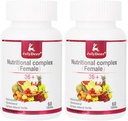 One Daily Tablet Multivitamin for Women - Complete Multimineral with Vitamin A, C, D, E and B-Complex, Zinc & More for Women's Immunity, Hair, Skin & Nails, Digestion + Vegetarian - 2 Bottles