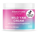 Roze Stork Wild Yam Cream - Natuurlijke Hormone Balance voor vrouwen - PMS, Vruchtbaarheid, Perimenopause, Menopauze - Bioidentical Cream - Ongeparfumeerd, 4 oz