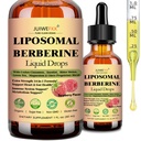 Liposomal Berberine Liquid Drops, 14-in-1 Berberine HCL with Ceylon Cinnamon Chromium Picolinate Magnesium Bitter Melon Milk Thistles | Organic Berberine Complex for Liver Heart Metabolic Health