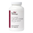 Bariatrische Voordeel Niet Kauwbare Calcium Citroen - voor Bariatrische Chirurgie Patiënten - 600 mg Calcium Per Serveren met Vitamine D3 - Minerale Supplementen - 180 tabletten