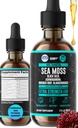 HERBIFY Sea Moss Multimineral Liquid Complex Thyroid Supplement with Irish Sea Moss - Lymphatic Drainage Drops - Immune & Thyroid Support for Women and Men - Grape Flavor, 2 Fl Oz, Made in USA