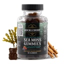 BUCKLEBURY Wild Crafted Irish Sea Moss Gummies with Bladderwrack & Burdock Root - Natural Chewable Multivitamin Vegan Sea Moss Gummies for Immune, Thyroid & Digestive Support - 60 Count