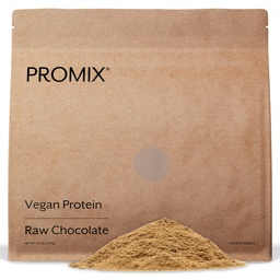 ProMix Nutrition Plant-Based Vegan Protein Powder, Raw Chocolate - Pea Protein & Vitamin B-12 - ­Post Workout Fitness & Nutrition Shakes, Smoothies, Baking & Cooking Recipes - 2.5 Pound