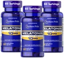 Puritan's Pride Premium Super Strength Melatonin 10mg Sleep Aid, Dietary Supplement for Sound, Restful, and Longer Sleep Support, 2 Month Supply, 60 Rapid Release Capsules (Pack of 3)