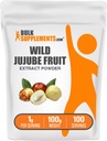 BulkSupplements.com Wild Jujube Extract Powder - Sourced from Jujube Fruit, Herbal Supplement - Gluten Free, 1g per Serving, 100g (3.5 oz) (Pack of 1)