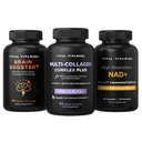 Vital Vitamins Age Defying Bundle: Multi-Collagen Plus, Brain Booster Plus, NAD+