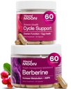 Berbrine + Cycle Support Bundle - Hormonal Balance & Body Composition Wellness - Menstrual Cycle & Ovulation Support with Berberine Phytosome, Vitamin B12 & Folic Acid
