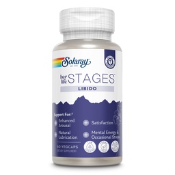 SOLARAY Libido haar Life Stages - Ondersteunt natuurlijke slijm en Libido verhoging voor vrouwen - Shatavari, Fenegriek, Biologische Ashwagandha Capsules - Made Without Hormones - 30 Servings, 60 VegCaps
