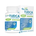 2200MG TUDCA Supplement met melkdistel 12-in-1 Formula Leverondersteuning, Bile Salts Supplement voor leverreiniging & detox, Bile Flow & Gallblaas Ondersteuning 60 capsules