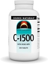 Bron Naturals C-1500, met Rose HIPS 1500 mg voor ondersteuning van het immuunsysteem - 250 tabletten