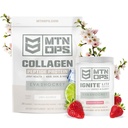 MTN OPS Eva Shockey Collagen & Ignite Lite Bundle – Unflavored Collagen Peptides + Strawberry Daiquiri Ignite Lite – Eva Shockey Supplements for Energy, Hair Skin & Wellness