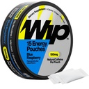 Wip Energy Pouches, Sugar Free Blend with 100 MG Natural Caffeine, B Vitamins, Minerals & L Theanine for Energy Support, Pre Workout for Active Lifestyles, Blue Raspberry, 1 Can, 15 Pouches