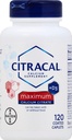 Citracal Max Size 120ct Citracal Calcium citraat met vitamine D Maximum gecoate caplets 120 Tel.