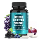 NMNH 1000mg Supplement, 13-in-1 Advanced Formula (Dihydronicotinamide Mononucleotide) – NAD+ Support for Healthy Aging, Energy & Focus – 90 Capsules, Non-GMO, Gluten-Free