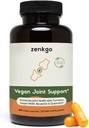 Kurkuma, Vegan MSM, Boswellia, Quercetin - Vegan Joint Support Supplement, bevordert gezamenlijke mobiliteit & flexibiliteit, functie & comfort, kraakbeen reparatie, soepele beweging, gezonde veroudering(60Ct/30Day)