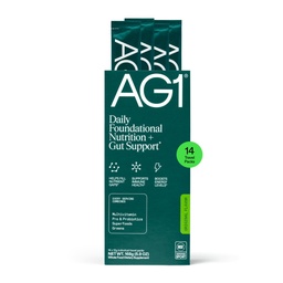 AG1 Athletic Greens Powder Supplement, Improve Gut Health, Multivitamin, Probiotic, Gluten Free, Vegan and Keto Friendly, 75 Vitamins (Travel Packs, 14 Count) - Classic Formula