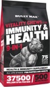 Bully Max Honden Kauwen & Multivitaminen Treats voor Puppy & volwassen honden - 75 Zachte Kauwen, Hondensupplementen & Vitaminen voor alle rassen - huid, jas, hersenen, hart, spijsvertering gezondheid, immuniteit, gezamenlijke ondersteuning