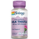 Solaray Extrait de graine de chardon de lait 350 mg garanti pour contenir 80% Silymarin, soutien traditionnel du foie, végétalien et laboratoire vérifié pour la qualité, garantie de remboursement de 60 jours, 30 portions, 30 VegCaps
