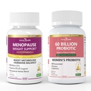 Probiotics for Women + Akkermansia Bundle – Gut, Immune & Urinary Tract Support with Cranberry, D-Mannose & Prebiotics丨Hormone-Free Menopause Support