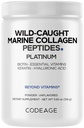 Codeage Marine Collageen Protein Powder Supplement Platinum - Biotin 10.000 mcg, Vitamine C, D3 & B6, Keratine, Hyaluronzuur, Niacin, Wild Gehydrolyseerde vis Collageen Peptiden - Non-GMO - 11,50 oz