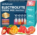 Venture Pal Hoge Natriumsuiker Gratis Electrolytes Poeder Pakket - Hydration Packets met Vitamine, Natrium en Kalium 