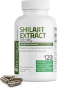 Bronson Shilajit Extract 500 MG per portie, ondersteunt energieproductie en vitaliteit, gestandaardiseerd tot 20% Totaal zuur, niet-GMO, 120 Vegetarische capsules
