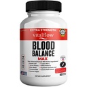 VitalFlow Blood Balance Max | Advanced Herbal Formula with Banaba Leaf, Juniper Berry, Bitter Melon & More | Vegan, Gluten-Free, Non-GMO | 60 Capsules, 60-Day Supply | Made in USA (1)