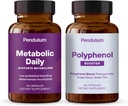 Pendulum Metabolic Daily & Polyfenol Booster Bundle - Eigen Akkermansia Probiotic Supplement Blend for Improvement Metabolisme & Cardio Health