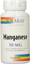 Solaray Mangaan Supplement, 50 mg, 100 Tel.