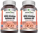 Amazing Omega Wild Alaska Salmon Oil 2000mg Per Serving Softgels Supplement (180 