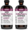 Norm's Farms Pure Elderberry Extract 2PK - Fabriqué à partir de Elderberry seulement aux États-Unis - Immune, antioxydant soutien, Pas d'ajout de sucre, additifs, végétalien, sans gluten, non-OGM, sans alcool de teinture - 8 Oz